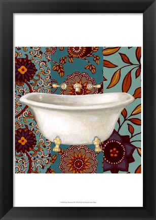 Framed Spice Bathroom II Print