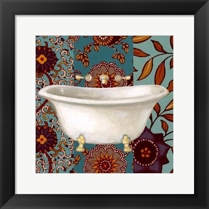 Framed Spice Bathroom II Print