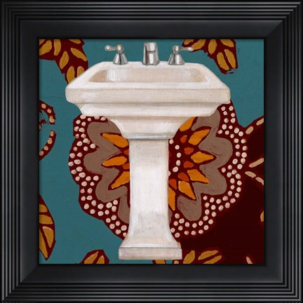 Framed Spice Bathroom III Print