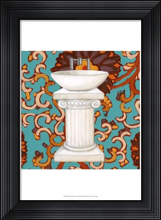 Framed Spice Bathroom IV Print