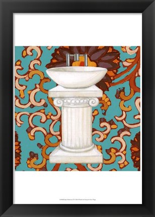 Framed Spice Bathroom IV Print