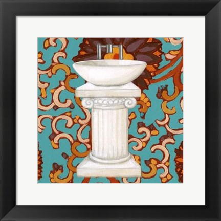 Framed Spice Bathroom IV Print