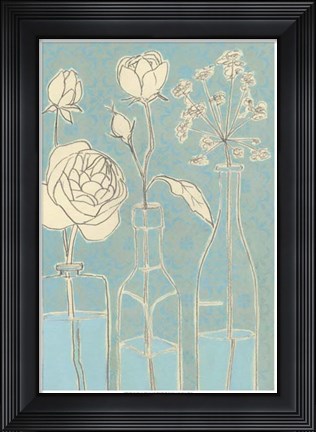 Framed Apothecary Flowers I Print