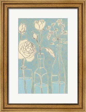 Framed Apothecary Flowers I Print