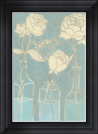 Framed Apothecary Flowers II Print