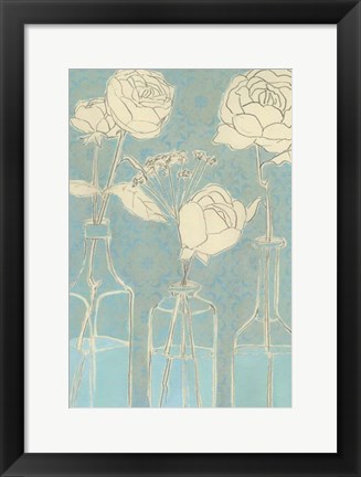 Framed Apothecary Flowers II Print