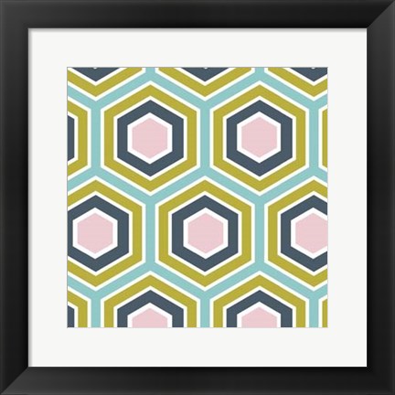 Framed Retro Groove III Print