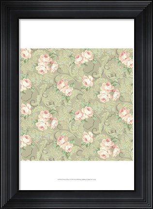 Framed Downton Roses I Print