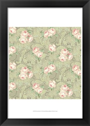 Framed Downton Roses I Print