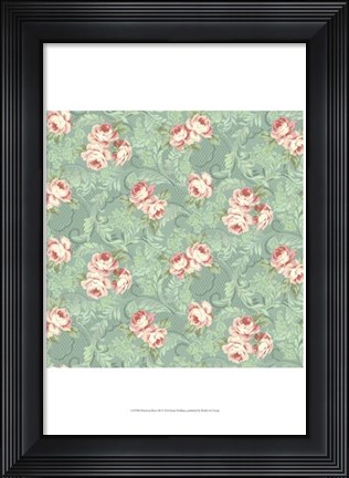 Framed Downton Roses III Print