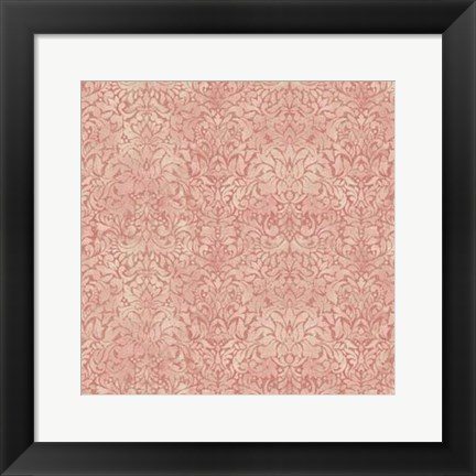 Framed Downton Damask I Print