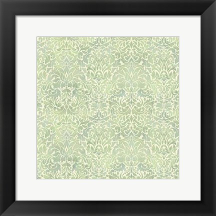 Framed Downton Damask II Print