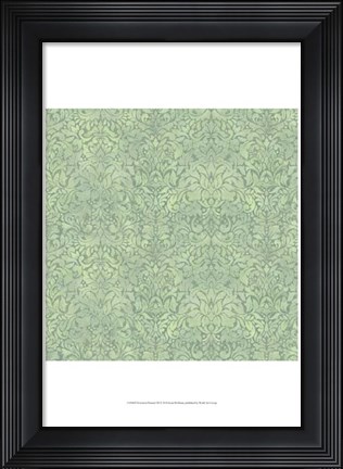 Framed Downton Damask III Print