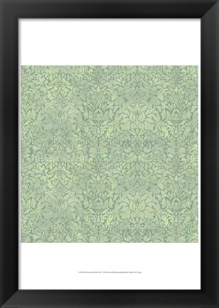 Framed Downton Damask III Print