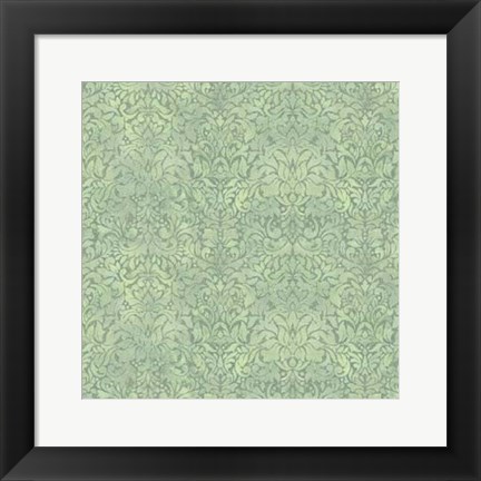 Framed Downton Damask III Print