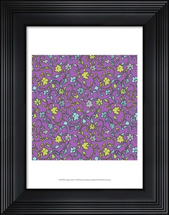 Framed Vintage Calico I Print