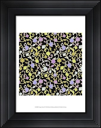 Framed Vintage Calico II Print