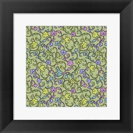 Framed Vintage Calico IV Print