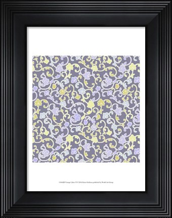 Framed Vintage Calico VI Print