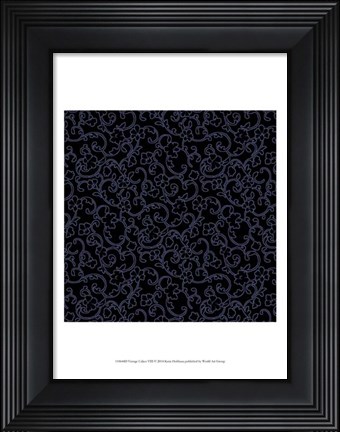 Framed Vintage Calico VIII Print