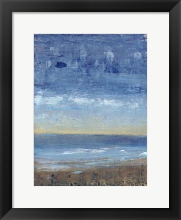 Framed Calm Surf I Print