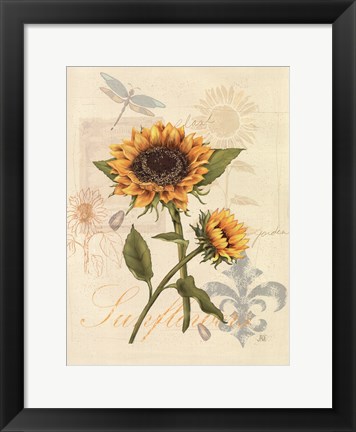 Framed Romantic Sunflower II Print