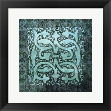 Framed Antiquity Tiles III Print