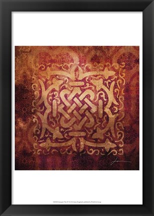 Framed Antiquity Tiles IV Print