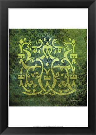 Framed Antiquity Tiles VI Print