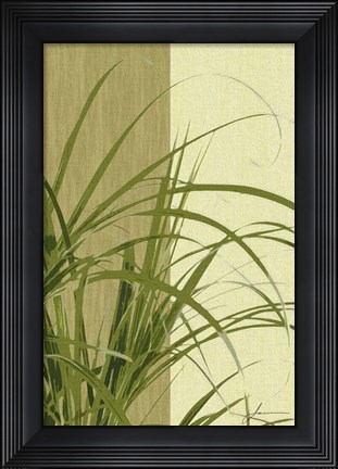 Framed Painted Contrast Leaves III Print