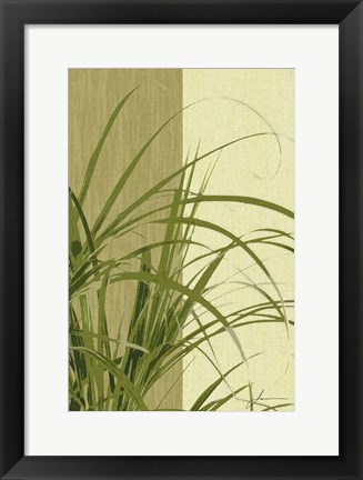 Framed Painted Contrast Leaves III Print