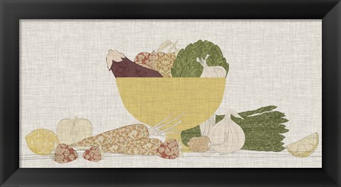 Framed Contour Fruits &amp; Veggies III Print