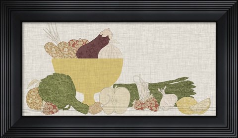 Framed Contour Fruits &amp; Veggies IV Print
