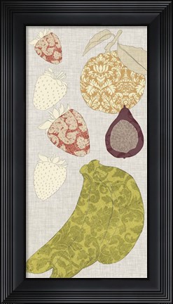 Framed Contour Fruits &amp; Veggies VIII Print