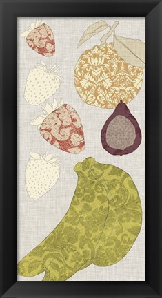 Framed Contour Fruits &amp; Veggies VIII Print
