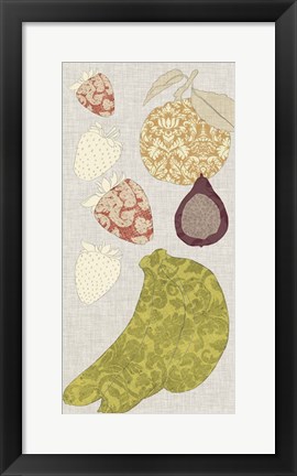 Framed Contour Fruits &amp; Veggies VIII Print
