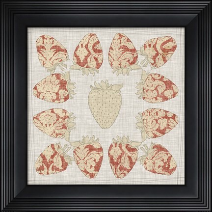 Framed Contour Fruits &amp; Veggies IX Print