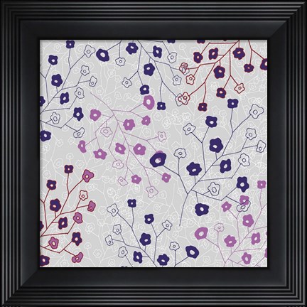 Framed Cottage Rose Garden II Print