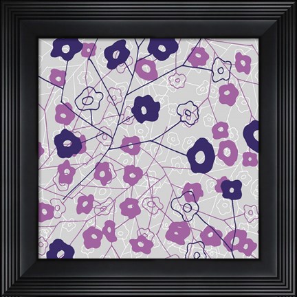 Framed Cottage Rose Garden III Print