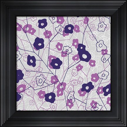 Framed Cottage Rose Garden IV Print