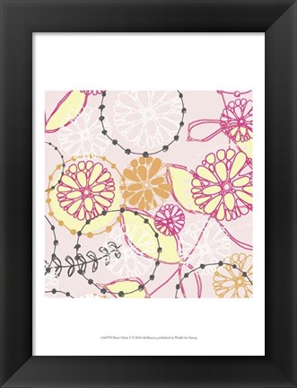 Framed Daisy Chain V Print