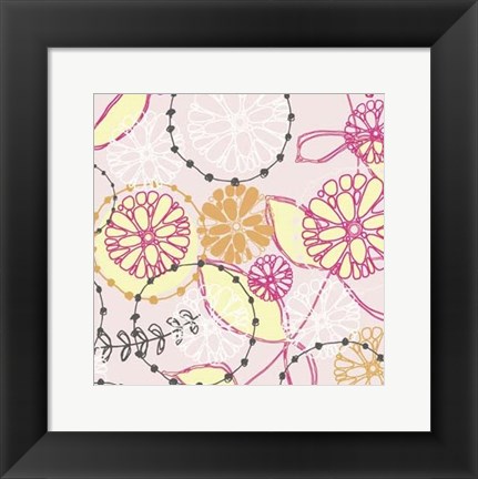 Framed Daisy Chain V Print