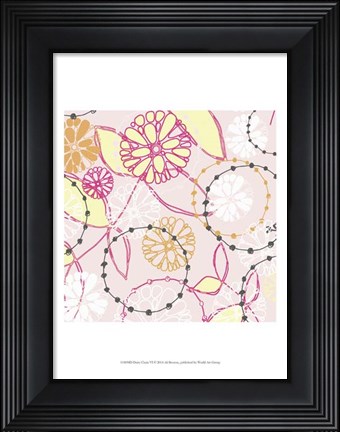 Framed Daisy Chain VI Print