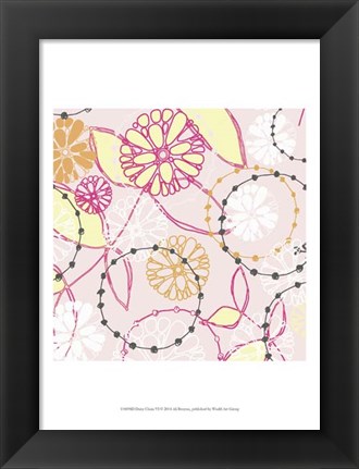 Framed Daisy Chain VI Print