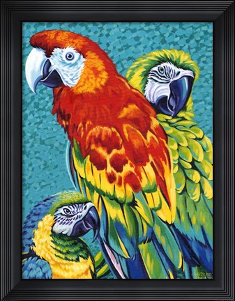 Framed Birds in Paradise III Print