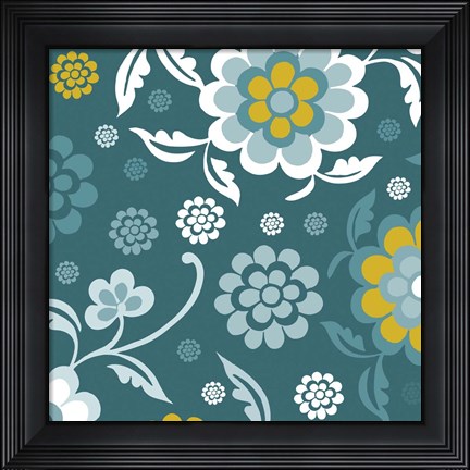 Framed Emerald Forest I Print