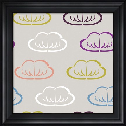 Framed Clouds II Print