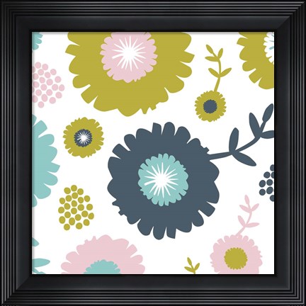 Framed Garden Floral II Print