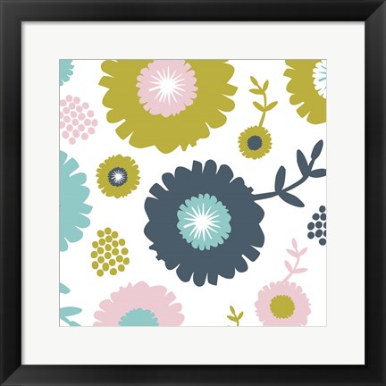 Framed Garden Floral II Print