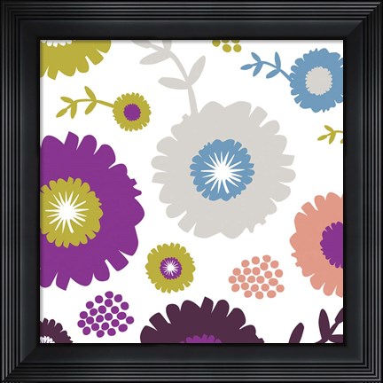 Framed Garden Floral IV Print